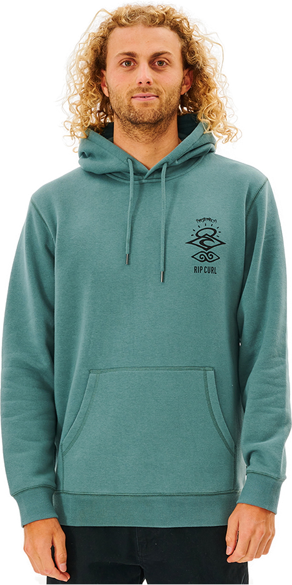 2022 Rip Curl Mens Search Icon Hoodie CFEGL9 - Blue Stone